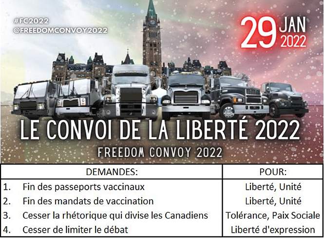 Vaccination obligatoire au Canada : Ottawa assiégée par une armada de poids lourds !