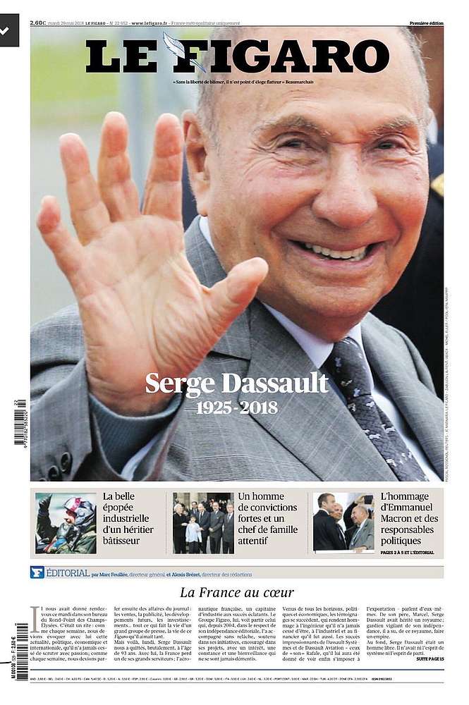 Serge Dassault, hommage à un grand industriel